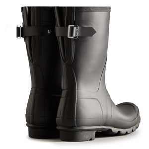 Short Back Adjustable Wellington Boots - Black by Hunter Footwear Hunter   