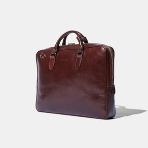 Slim Briefcase - Brown Leather by Baron Accessories Baron   