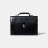Small Briefcase - Black Leather by Baron