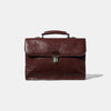 Small Briefcase - Brown Leather by Baron