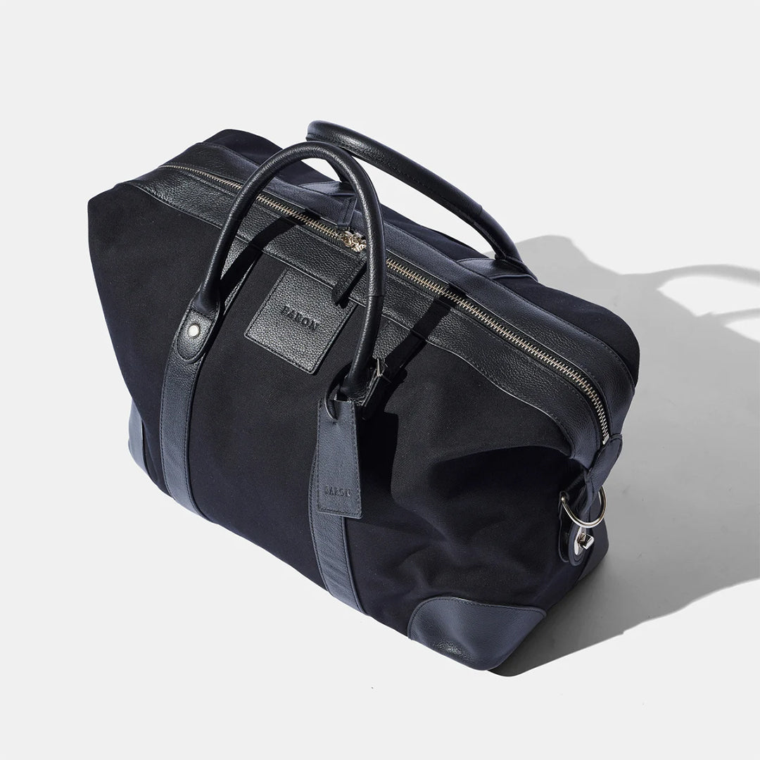 Small Weekend Bag Black Canvas by Baron Accessories Baron   