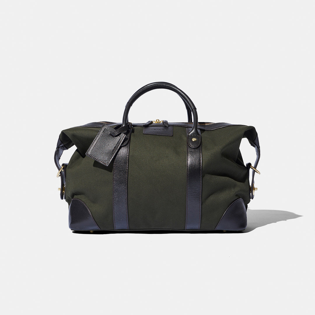 Small Weekend Bag Green Canvas by Baron Accessories Baron   
