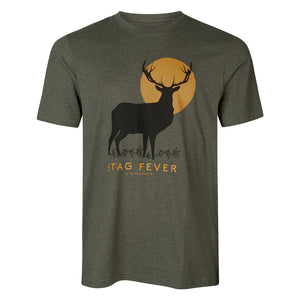 Stag Fever T-Shirt - Pine Green Melange by Seeland Shirts Seeland   