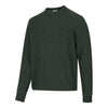 Stonehaven Crew Neck Cable Pullover - Pine by Hoggs of Fife