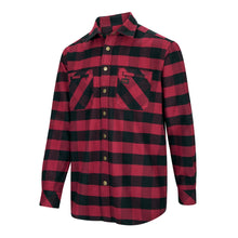 Tentsmuir Heavyweight Flannel Shirt - Red/Black Check by Hoggs of Fife Shirts Hoggs of Fife   