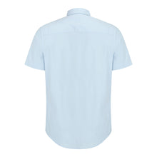 Tolsta S/S Cotton Stretch Plain Shirt - Blue by Hoggs of Fife Shirts Hoggs of Fife   