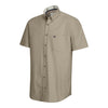 Tolsta S/S Cotton Stretch Plain Shirt - Olive by Hoggs of Fife