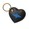 Vida Heart Keyring - Black/Blue by Pampeano
