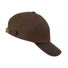 Waxed Baseball Cap - Brown by Hoggs of Fife Accessories Hoggs of Fife   