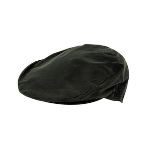 Waxed Cap - Dark Olive by Hoggs of Fife Accessories Hoggs of Fife   