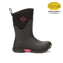 Women's Arctic Ice Vibram® AG All Terrain Short Boots Black/Pink by Muckboot Footwear Muckboot   