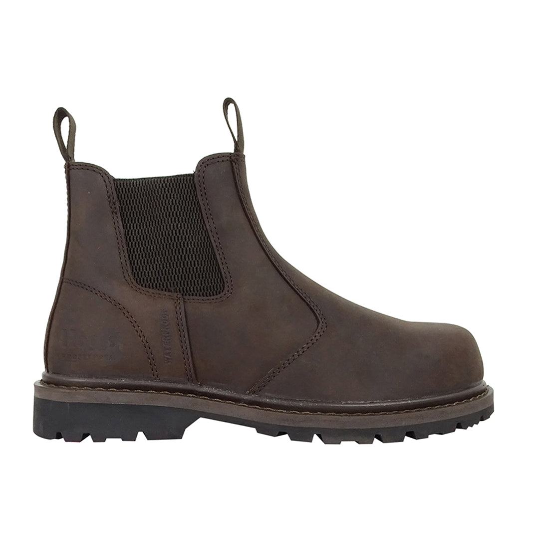 Zeus Safety Dealer Boot - Crazy Horse Brown by Hoggs of Fife Footwear Hoggs of Fife   