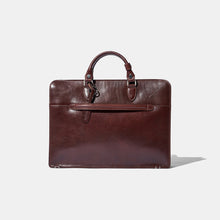 Zip Briefcase - Brown Leather by Baron Accessories Baron   